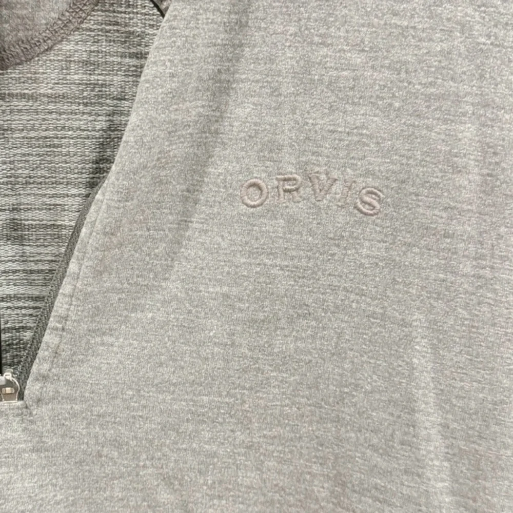 Orvis Classic Collection Mens Quarter Zip Long Sleeve Size Medium